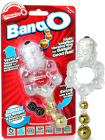Эрекционное виброкольцо Screaming O - Bang O с тремя шариками – прозрачный The Screaming O