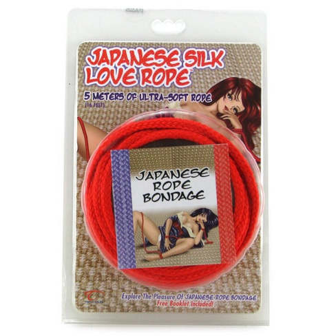 Веревка для связывания TLC Japanese Silk Love Rope 5 м – красная Topco Sales®