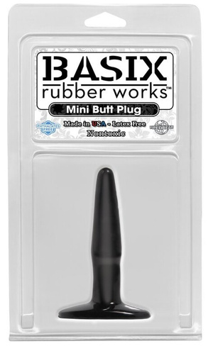Анальная пробка Mini Butt Plug – черный Pipedream