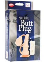 Анальная пробка Ejaculating Multi-Speed Butt Plug с вибрацией и эякуляцией – телесный California Exotic Novelties