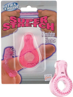 Эрекционное кольцо Super Stretch Bump со стимулятором клитора – розовый California Exotic Novelties