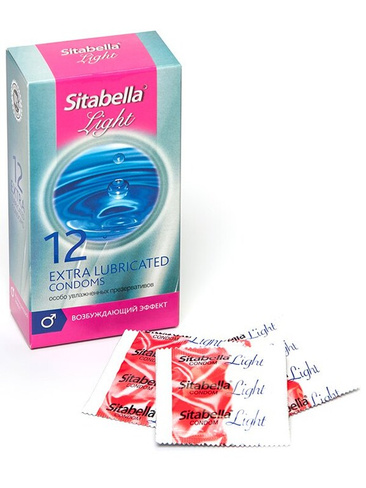 Презервативы Sitabella Light с возбуждающим эффектом особо увлажненные – 12 шт СК-Визит