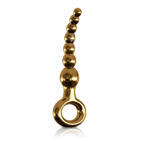 Анальная елочка Icicles Gold Edition G09 из стекла – золотой Pipedream