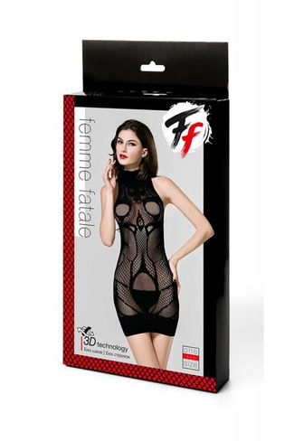 Закрытое эротическое бесшовное платье-сетка Femme Fatale Beauty Brands Limited