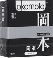 Презервативы Okamoto Skinless Skin Super супер - 3 шт. Оkamoto