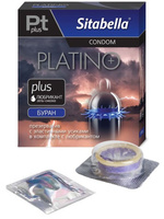 Стимулирующий презерватив Sitabella Platino Plus с лубрикантом – Буран СК-Визит