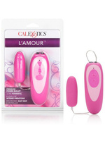 Многоскоростная вибропуля с проводным пультом управления L'Amour Premium Power Bullet – розовый California Exotic Novelt
