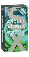 Латексные презервативы Sagami Xtreme Mint - 10 шт.