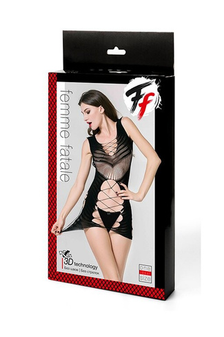 Открытое платье-сетка с корсетной шнуровкой Femme Fatale Beauty Brands Limited