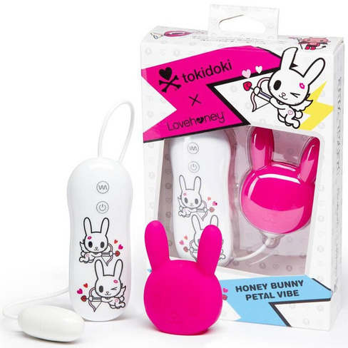 Клиторальный вибростимулятор Tokidoki Bunny в форме зайчика – розовый LoveHoney