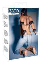 Кожаные оковы на цепочке Zado Complete Leather Bondage Set - черный Orion