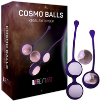 Набор вагинальных шариков Cosmo Balls – фиолетовый с розовым RestArt