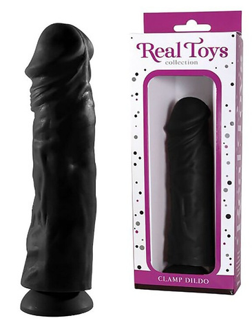 Реалистичный фаллоимитатор Real Toys №17 с присоской – черный СК-Визит