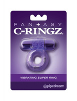 Эрекционное кольцо Vibrating Super Ring с вибрацией – фиолетовый Pipedream