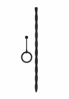 Стимулятор уретры с кольцом на головку Silicone Plug & Cock Ring Set Shots toys