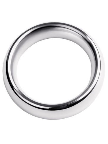 Кольцо металлическое на пенис Toyfa Metal – серебристый, S TOYFA