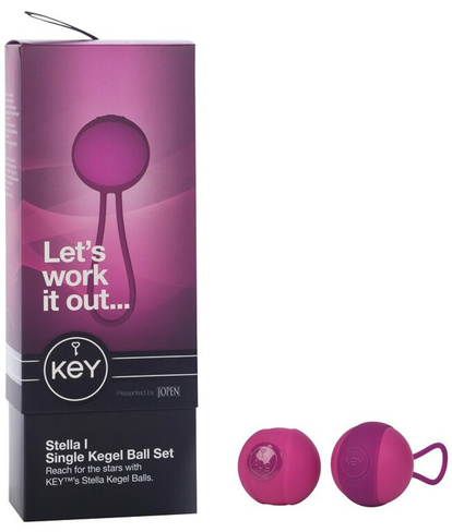 Набор из 2-х вагинальных шариков разного веса Stella I - Pink Jopen®