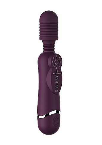 Универсальный массажер Silicone Massage Wand - фиолетовый Shots toys