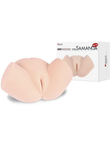 Мастурбатор 3D полуторс Samanda вагина и анус – телесный Kokos