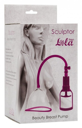 Вакуумная помпа для груди Sculptor – фиолетовый Lola Toys