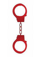 Металлические наручники Beginner's Handcuffs (красные) Shots toys
