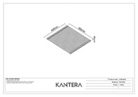 Рулонный коврик-подставка KANTERA CNR-4046 StSteel Bars+Black Silicon (44709)