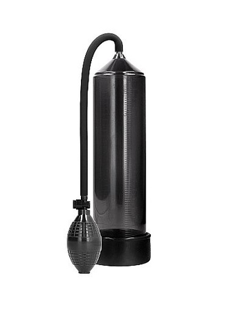 Ручная вакуумная помпа для мужчин с насосом в виде груши Classic Penis Pump черная Shots toys