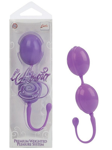 Вагинальные шарики L’Amour овальные – фиолетовый California Exotic Novelties