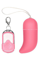 Виброяйцо для стимуляции точки G с пультом управления Small Wireless Vibrating G-Spot Egg (Розовый) Shots toys