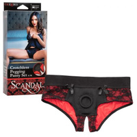 Страпон с трусиками Scandal Crotchless Pegging Panty Set S/M California Exotic Novelties