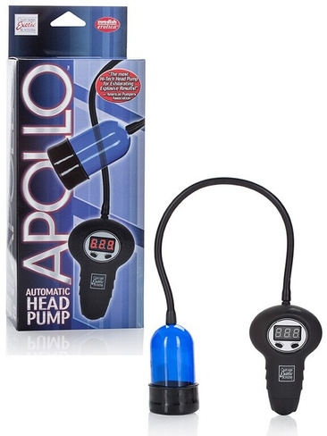 Помпа для головки Apollo Automatic Head Pump автоматическая – голубая California Exotic Novelties