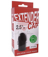 Латексная насадка-удлинитель Sitabella Extender Cap 2,5" с усиками – черный СК-Визит