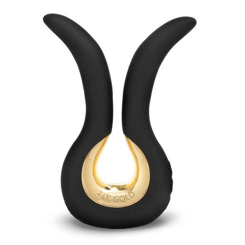 Эксклюзивный вибратор Gvibe Mini Gold c покрытием золотом 24 карата – черный Gvibe (ex. FunToys)