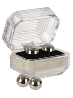 Вагинальные шарики Silver Balls в подарочной коробке – серебристые California Exotic Novelties