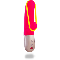 Вибратор Amorino со стимулятором клитора и эластичной лентой – розовый Fun Factory