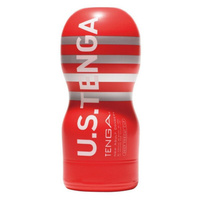 Мастурбатор U.S. Deep Throat Cup увеличенного размера - красный с белым Tenga
