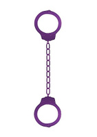 Металлические наручники Hand Cuffs (фиолетовые) Shots toys