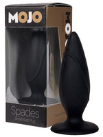 Анальная пробка Mojo Spades Small на присоске – черная Gopaldas