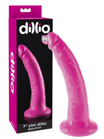 Дилдо-реалистик с компактной головкой на присоске Dillio 7" Slim – розовый Pipedream