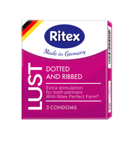 Презервативы Ritex Lust 3 (рифленые с пупырышками)