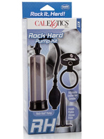 Мужской набор Rock Hard: помпа, анальная пробка и ремешок на мошонку с кольцом California Exotic Novelties