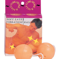 Вагинальные шарики Latex Vibratone Balls – телесные Gopaldas