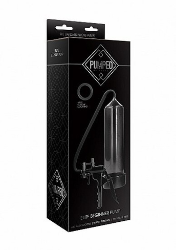 Помпа на пенис из пластика Elite Beginner Pump - Black SHOTSMEDIA