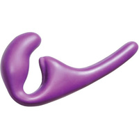 Фиолетовый безремневой анальный страпон «Natural Seduction» Lola Toys