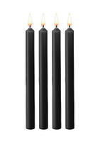 Набор восковых BDSM-свечей Teasing Wax Candles Large, черные Shots toys