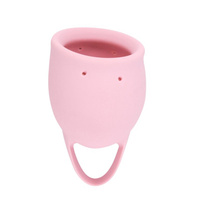 Менструальная чаша Natural Wellness. 15мл, розовая, медицинский силикон, 12 часов без протекания Lola Games
