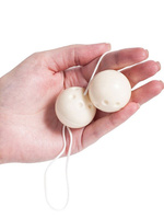 Вагинальные шарики Vibratone Balls – белые Gopaldas