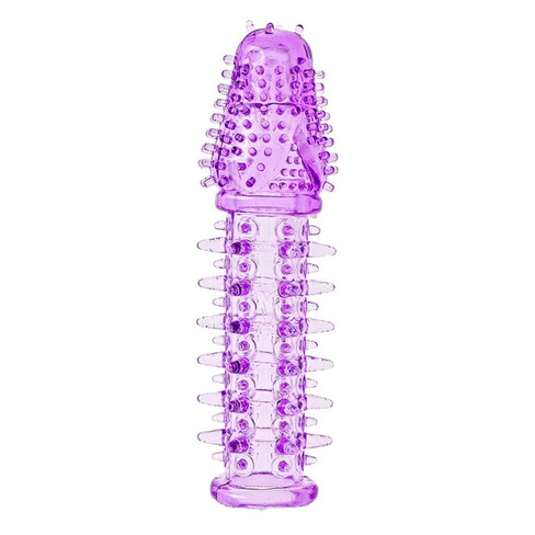 Увеличивающая насадка с шипами Sextoy - фиолетовый SexToy