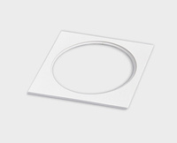Рамка одинарная светильник Italline IT06-6016 FR1 white 100x100