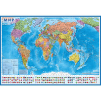 Настенная карта Мира политическая 1:21 500 000 Globen КН063